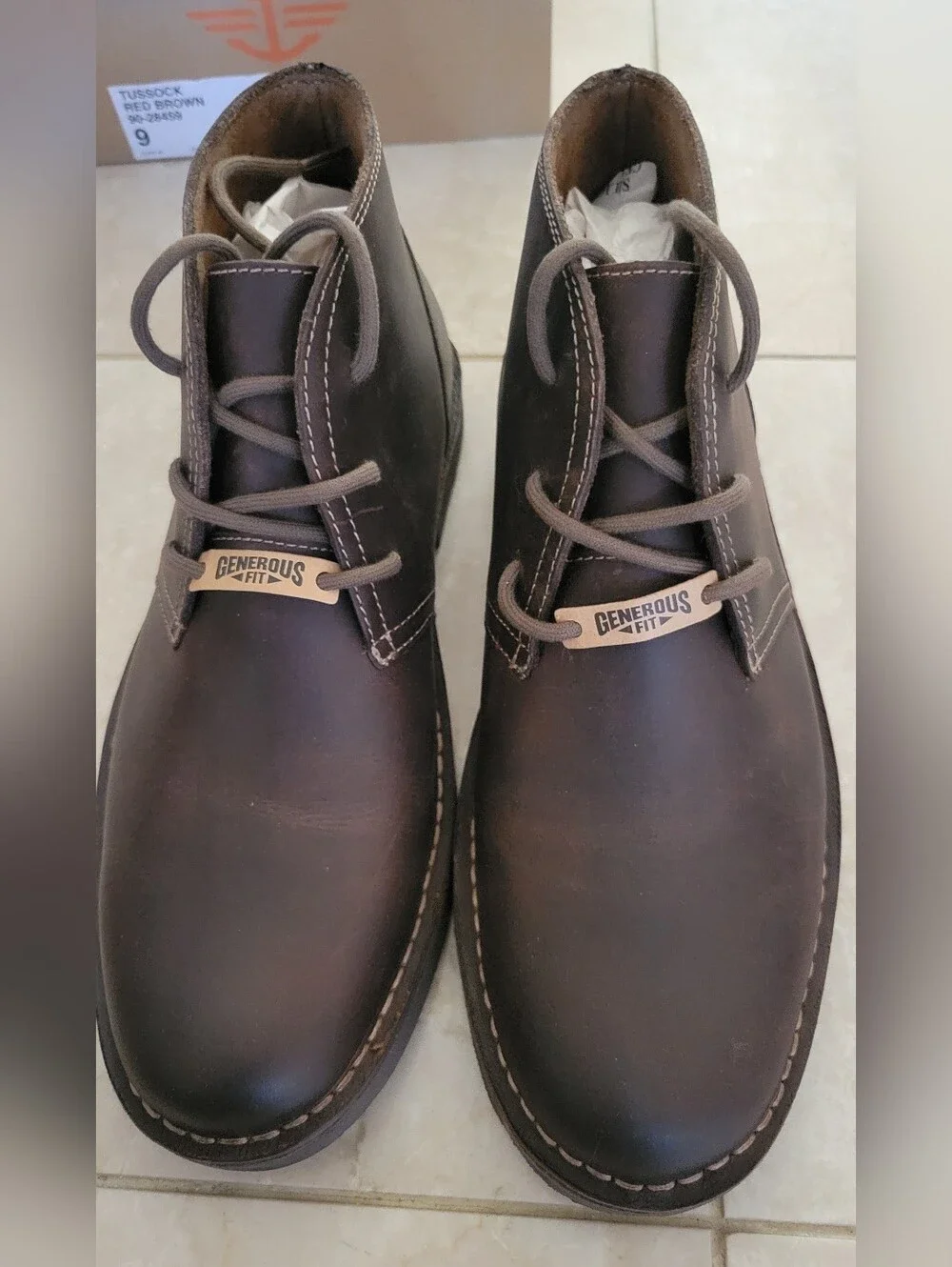 Dockers Men's Brown Leather Chukka Boots